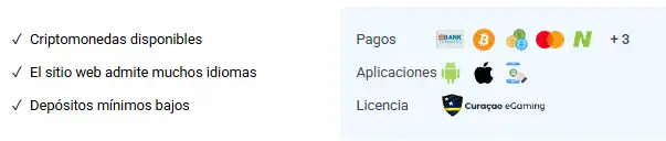 Interfaz real de depósitos y métodos de pago de SpinBetter
